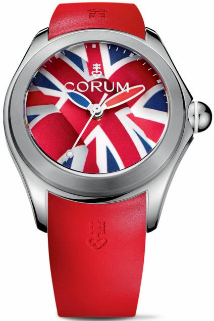 Review Corum L082 / 03311 - 082.410.20 / 0376 UK01 Replica Bubble Flag watch